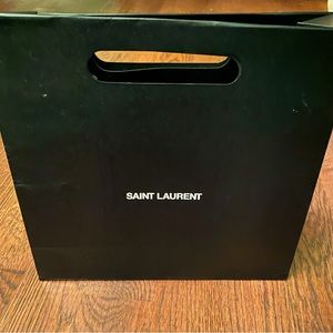 Saint Laurent paper shopping bag
